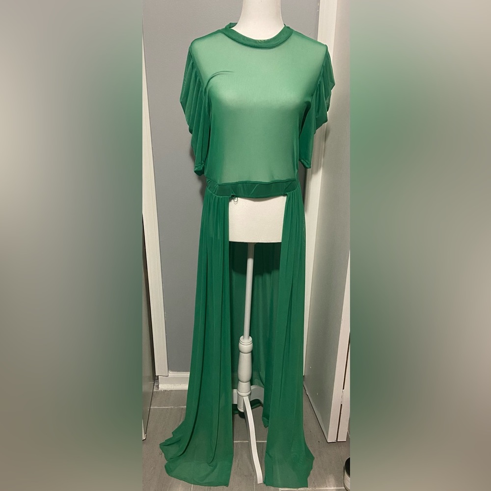 Sheer Green Top